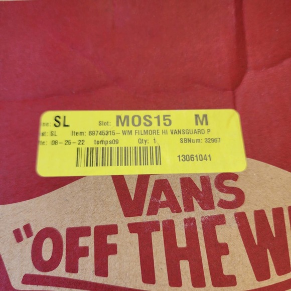 Vans Filmore Hi Vansguard Shoes Maroon White Women Size 9.5 - Picture 8 of 8